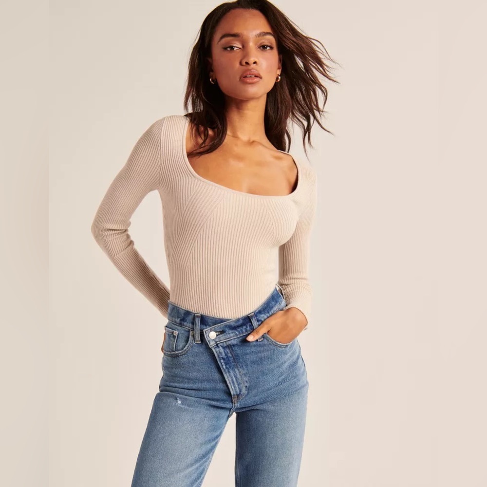 Abercrombie Squareneck Sweater Bodysuit